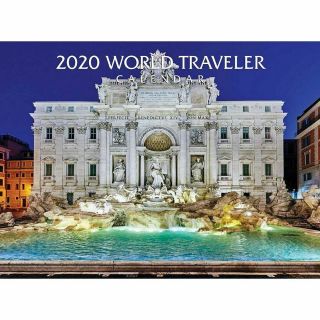 Silver Creek Press,  2020 World Traveler Wall Calendar - Stapled Binding 13.  5 X