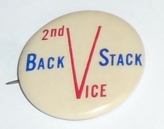 1940s Pin Wwii Era Homefront Pinback V For Victory Back 2nd Vice Stack Anti Nazi