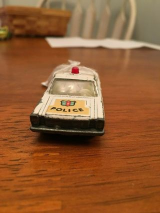 Vintage 1960 ' s No.  55/59 Ford Galaxie Police Car Made in England By Lesney 2