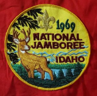 Vtg BSA Boy Scouts National Jamboree Patch Idaho 1969 Red Jacket 3