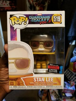 Funko Pop Stan Lee 519 Nycc/fall Shared Exclusive 2019 Guardians Galaxy Vol 2