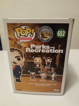 SDCC 2018 Funko Pop Parks and Recreation Ron Swanson 652 Summer Sticker 3