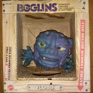 Boglins Vintage Toy 1980’s Mattel “vlobb” Puppet Moving Eyes