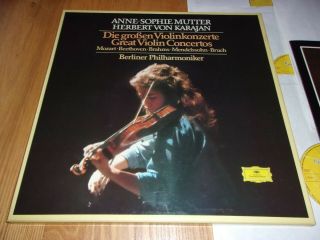 Dg 2740 282 Anne - Sophie Mutter Plays Great Violin Concertos 4 Lps Ex,  / Nm