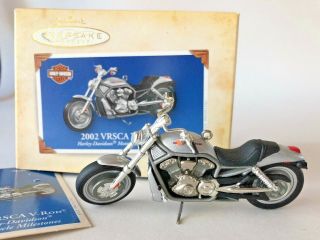 Harley Davidson 2002 Vrsca V - Rod Motorcycle Hallmark Christmas Ornament 2004
