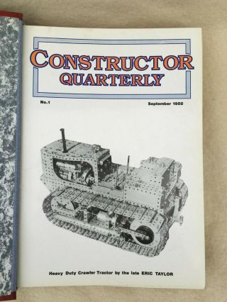 Constructor Quarterly Meccano Issues 1 - 10 Sep 1988 To Dec 1990
