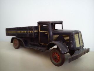 Old tin toy truck Tippco made in Germany 2