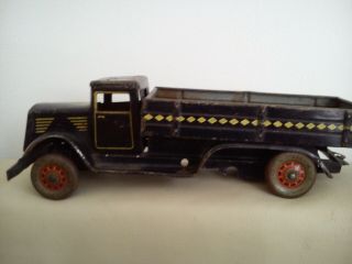 Old tin toy truck Tippco made in Germany 3