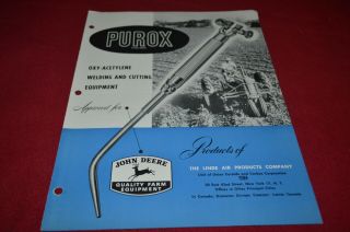 John Deere Purox Oxy - Acetylene Torch For 1949 Dealer 