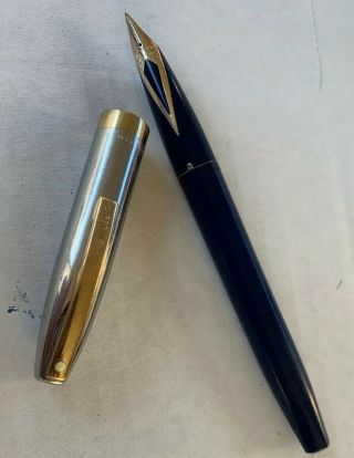 Sheaffer Lifetime Fountain Pen C1960s,  14k Nib,  Blue Silver Gf Trim