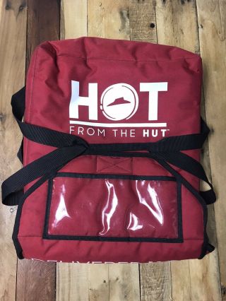 Pizza Hut Delivery Bag Insulated Fits 5 Large Pizzas Red Black Straps 2017
