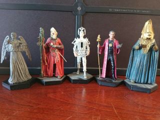 Dr Who 4 " Resin Figures Weeping Angel Sycorax Leader Cyberman Omega Rassilon