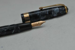 Lovely Vintage Conway Stewart Number 27 Fountain Pen – Blue Marbled -