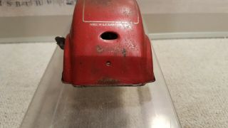 Distler tin toy Wind Up Red Car Us Zone Germany - restore or sparepart - 3
