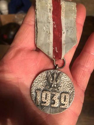 Poland September Campaign Ww2 Wwii Medal For Defence War 1939