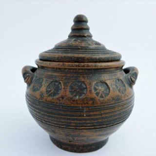 Archaic South East Asian Pottery Jar And Cover