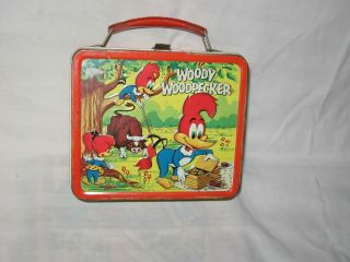 Vintage 1972 Woody Woodpecker Lunchbox Pre - Owned,  No Thermos
