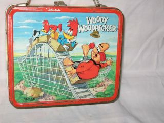 vintage 1972 Woody Woodpecker Lunchbox pre - owned,  no thermos 3