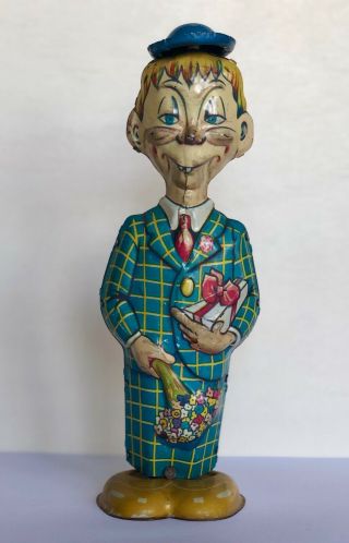 Marx 1939 Mortimer Snerd Wind Up Tin Litho Toy Charlie Mccarthy Great