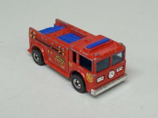 Vintage Hot Wheels Fire Eater Fire Truck Die Cast Toy Car 1976 Hong Kong 1:64