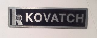 Kovatch Kme Fire Truck Emblem,  Insignia,  Name Plate Apparatus Sign