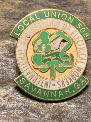 Ibew Lapel Pins Local Union Savannah Ga 506