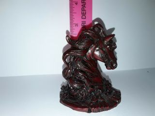Carved Wooden Horse Head Boxwood (?) Figure/Statue 3