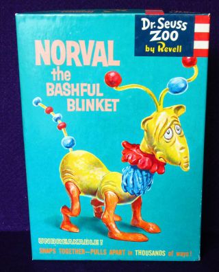 Dr Seuss Zoo Revell Norval The Bashful Blinket Figure Model Kit 1959 Toy W/box