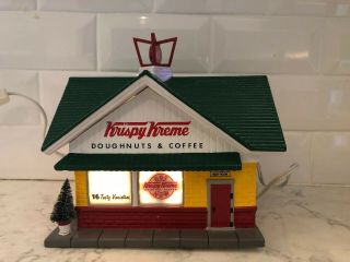 Dept 56.  Snow Village.  Krispy Kreme W/ Box.  Missing Sign. 2