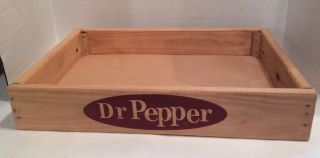 Wood Dr.  Pepper Crate / Display Box Dr.  Pepper Carrier Lap Tray Crate Box