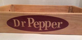 Wood Dr.  Pepper Crate / Display Box Dr.  Pepper Carrier Lap Tray Crate Box 2
