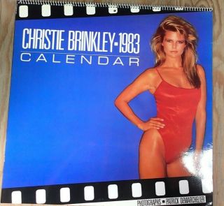 1983 Christie Brinkley Bikini Swimsuit Lingerie Sexy Women Girls Babes Calendar