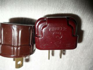 Vintage Winker USA Light Flasher Bakelite Light Bulb Plug Evercome Electrical 3
