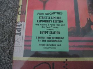 PAUL McCARTNEY Egypt Station STRICTLY LTD EXPLORERS EDN TRIPLE LP & DOWNLOADnew 2