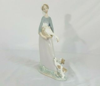 Lladro Girl With Goose And Dog Daisa 1977