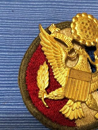 Vtg WWll Army Military E Pluribus Unum Eagle Crest Emblem Cap Hat Pin Badges 2