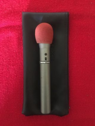 Vintage Shure 849 Cardioid Condenser Microphone Mic Bag (fs)