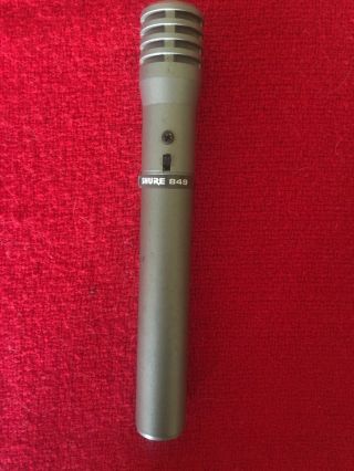 Vintage Shure 849 Cardioid Condenser Microphone Mic Bag (FS) 2