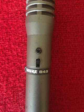 Vintage Shure 849 Cardioid Condenser Microphone Mic Bag (FS) 3