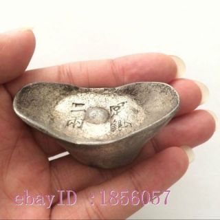 Antique The Qing Dynasty Officials In Ancient China Special Silver Treasure.