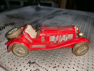 Old Vintage Small Size Metal Winding Schuco Co.  Micro Racer Car Toy From West Ge