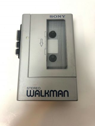 Sony Walkman Wm - 4 Stereo Cassette Player Wm 4 Vintage Retro Grey 1983 Test/works