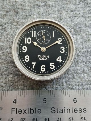 A Vintage 16 Size/7 Jewel Elgin Pocket Watch Car Clock