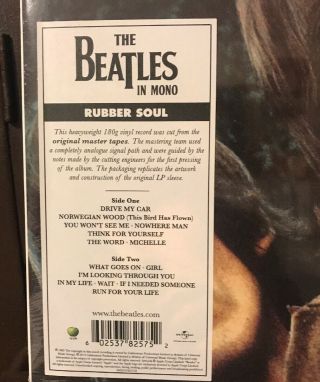 Rubber Soul [Mono Vinyl] by The Beatles (Vinyl,  Sep - 2014,  Capitol) 2