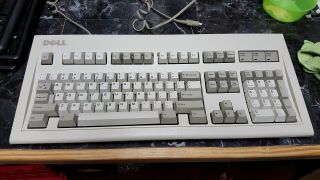 Vintage Ibm Model M Dell Logo Clicky Keyboard Ps/2 Fixed Cable May 16,  1995 Usa