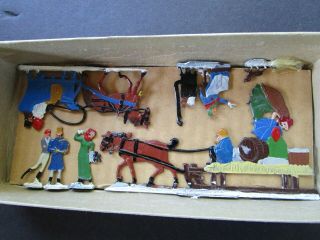 Ice Skating Party Lead Figures Art Craft Products Norwalk Conn Lionel Toy Train