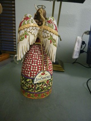 Jim Shore - May Peace Fill Your Heart - Angel with Dove Figurine 2006 3