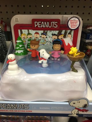 Peanuts Musical Ice - Skating Rink Holidays Christmas Snoopy Charlie Brown Lucy