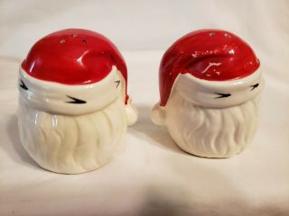 Vintage Japan Christmas Santa & Mrs.  Claus Salt & Pepper Shakers 3