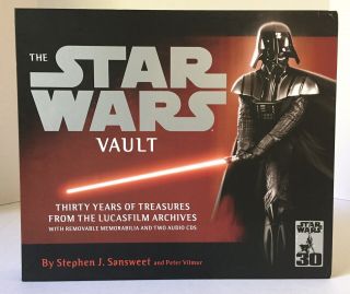 The Star Wars Vault By Stephen J.  Sansweet & Peter Vilmur W/memorabilia & 2 Cds